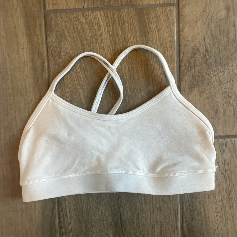 Y-back lululemon sports bra white
